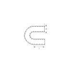 COT SILICONIC RACES BASIC 180° - 45MM (1,77") - imagine 2