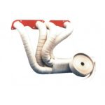 BANDĂ TERMOIZOLANTĂ EVACUARE, ALB, 50MM X 10M X 0,8MM - imagine 2