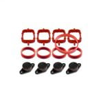 SET DOPURI ADMISIE BMW 22MM COMPLET 4 BUC PA66 GF30 (PLASTIC)