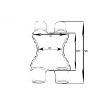 CUPLĂ X DIN INOX TOBĂ 76MM (3") - imagine 2