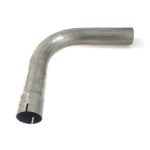 ȚEAVĂ DIN INOX, UN CAPĂT LĂRGIT - COT 90°, 57MM, LUNGIME 61CM