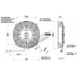 VENTILATOR ELECTRIC UNIVERSAL SPAL 190MM - ASPIRARE, 24V - imagine 2