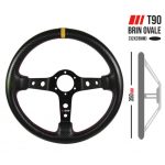 VOLAN SPORT RRS CARBON 3 NEGRU/GALBEN DISHED 90 SPOKES 350MM 32/28MM - imagine 2