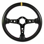 VOLAN SPORT RRS CARBON 3 NEGRU/GALBEN DISHED 90 SPOKES 350MM 32/28MM
