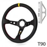 VOLAN SPORT RRS CARBON 3 NEGRU/GALBEN DISHED 90 SPOKES 350MM 32/28MM - imagine 3