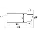 TOBĂ INOX RACES 32, INTRARE / IEȘIRE 2,5" (63MM) - imagine 3