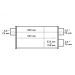 TOBĂ INOX RACES 42,INTRARE 3" (76MM) - imagine 3
