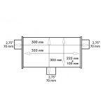 TOBĂ INOX RACES 60, INTRARE 2,75" (70MM) - imagine 2