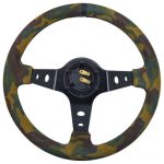VOLAN SPORT CU 3 SPIȚE RACES CORSA CAMO, 350MM, PIELE ÎNTOARSĂ, ADÂNCIME 90MM - imagine 2