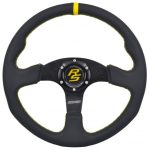 VOLAN SPORT CU 3 SPIȚE RACES STRADA ROSSO, 350MM, PIELE ÎNTOARSĂ, FARĂ ADÂNCIME - imagine 3