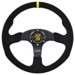 VOLAN SPORT CU 3 SPIȚE RACES STRADA ROSSO, 350MM, PIELE ÎNTOARSĂ, FARĂ ADÂNCIME - imagine 2
