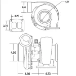 Turbosuflanta BorgWarner 177272 (S300) 320-800 HP - S300SX3 - imagine 2