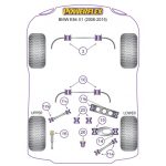 POWERFLEX BUCȘĂ BARĂ ANTIRULIU FAȚĂ 26.5MM BMW E84 X1 (2008-2015)
