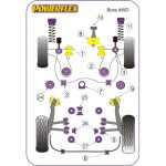 POWERFLEX BUCȘĂ FLANȘE AMORTIZOARE FAȚĂ SUS -10MM VOLKSWAGEN BORA 4 MOTION (1999-2005) - imagine 2