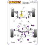 POWERFLEX BUCȘĂ TAMPON MOTOR INFERIOR (MARE) DIESEL VOLKSWAGEN GOLF MK6 5K (2009-2012) - imagine 2