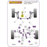 POWERFLEX BUCȘĂ TAMPON MOTOR INFERIOR (MARE) TRACK UTILIZAȚI VOLKSWAGEN PASSAT B6 & B7 TYP3C (2006-2012) - imagine 2