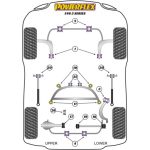 POWERFLEX SET BRAȚE REGLABILE SPATE INFERIOARE BMW E46 3 SERIES INC TOURING - imagine 2