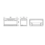 Baterie de pornire EXIDE Premium 100Ah 12V - imagine 2