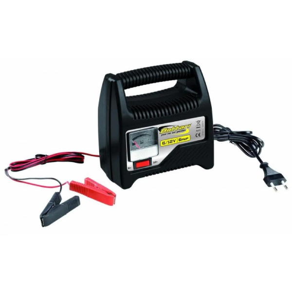 New Project (1) Redresor pentru baterie auto BOTTARI 6AMP 28107BT, pentru baterii de 6V / 12V, cu 6 A, cu indicator electronic, protectie la suprasarcina - imagine 1