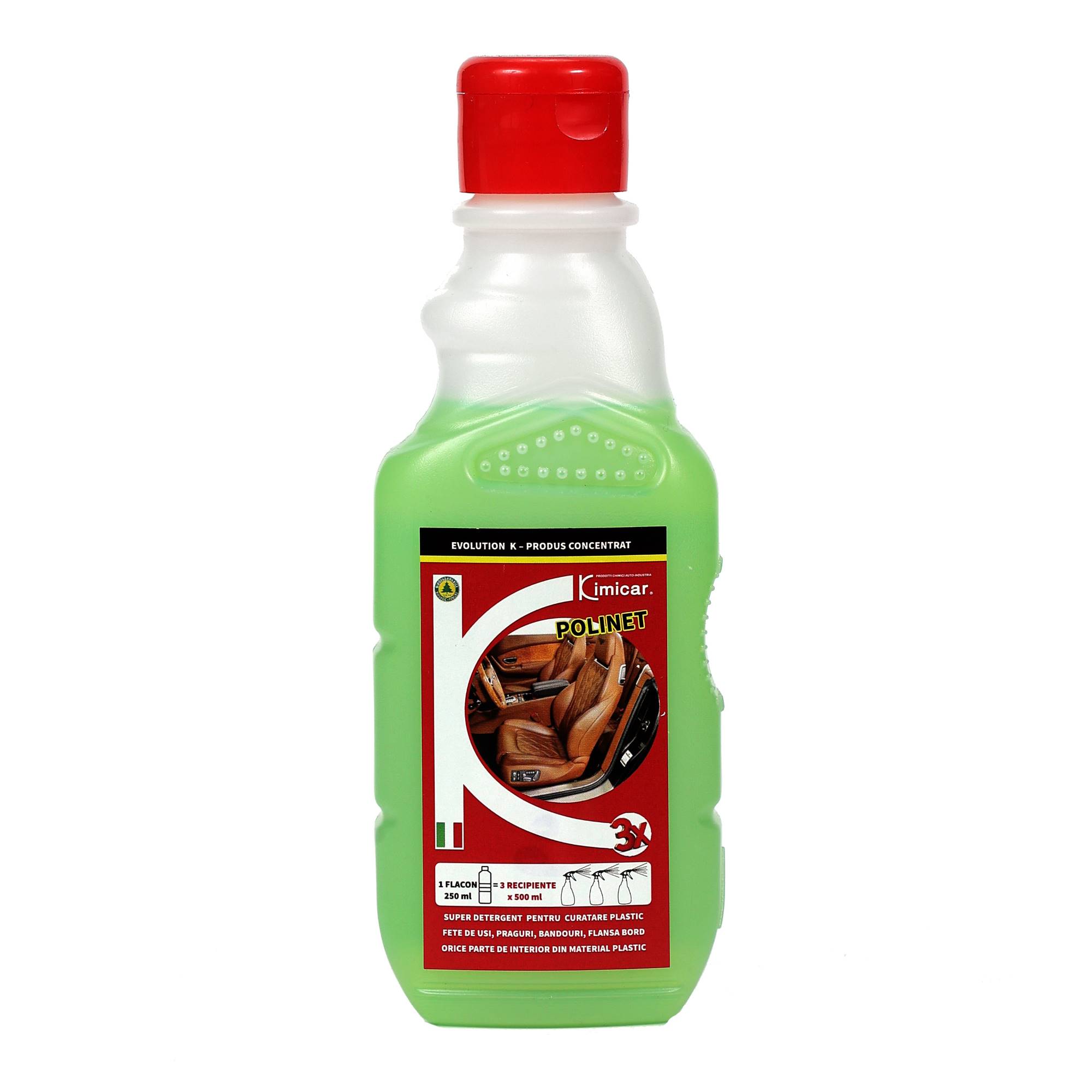 POLINET-250-ml-1 Detergent pentru curatare plastice de la fetele de usi, praguri, bord auto | POLINET – 250 ml - imagine 1