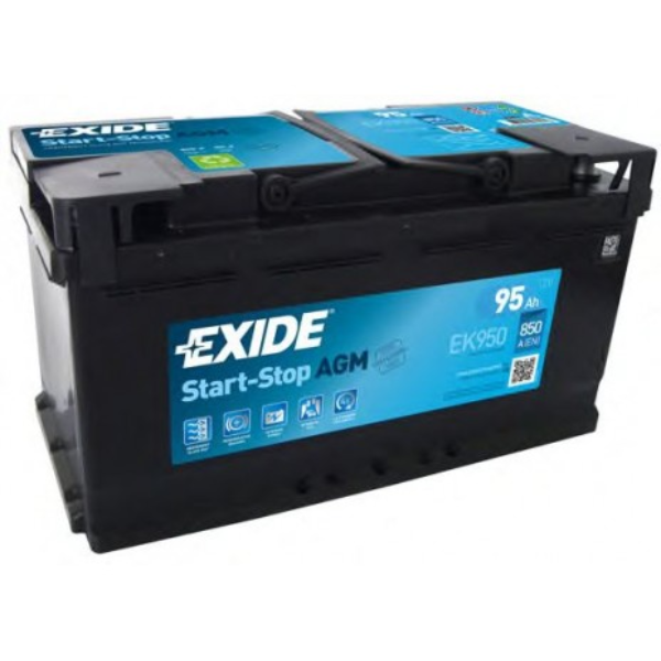 baterie Acumulator 95 Ah - EXIDE - EK950 START-STOP AGM - imagine 1