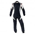 COMBINEZON FIA OMP FIRST-EVO, ALB/NEGRU