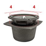 IZOLAȚIE PENTRU DIFUZOARE,DEI 50311 ROTUNDĂ 10 CM SLIM (6.3 CM ADÂNCIME) - imagine 4