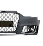Bara Fata si Difuzor Bara Spate cu Ornamente evacuare compatibil cu Audi A3 8V (2012-2015) Hatchback Sportback RS3 Design - imagine 5