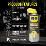 SPRAY LUBRIFIANT SILICON WD-40 HIGH PERFORMANCE SILICONE LUBRICANT, 400ML - imagine 4