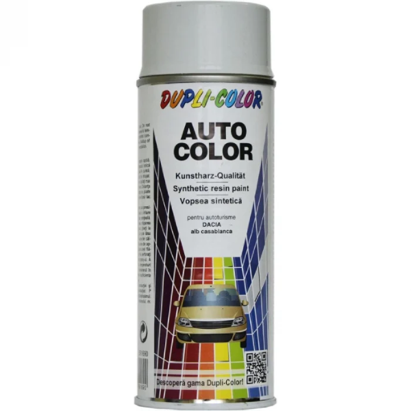 VOPSEA SPRAY AUTO DACIA ALB CASABLANCA DUPLI-COLOR VOPSEA SPRAY AUTO DACIA ALB CASABLANCA DUPLI-COLOR