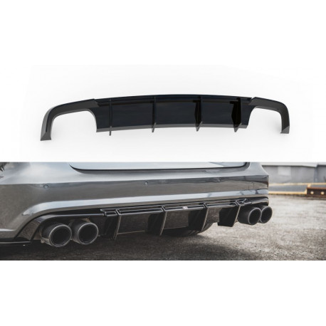 difuzor-bara-spate-audi-s6-a6-s-line-c7-fl DIFUZOR BARĂ SPATE AUDI S6 / A6 S-LINE C7 FL - imagine 1