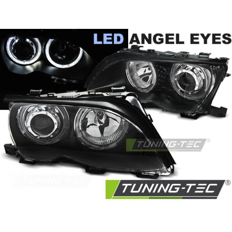 faruri-angel-eyes-led-negru-pentru-bmw-e46-0901-0305 FARURI ANGEL EYES LED NEGRU PENTRU BMW E46 09.01-03.05 - imagine 1