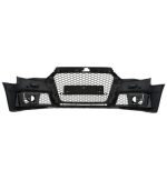 Bara Fata si Difuzor Bara Spate cu Ornamente evacuare compatibil cu Audi A3 8V (2012-2015) Hatchback Sportback RS3 Design - imagine 4