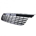 GRILĂ RADIATOR FĂRĂ EMBLEMĂ NEGRU LUCIOAS PENTRU VW BUS T5 03-09 TRANSPORTER - imagine 2