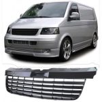 GRILĂ RADIATOR FĂRĂ EMBLEMĂ NEGRU LUCIOAS PENTRU VW BUS T5 03-09 TRANSPORTER