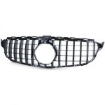 GRILĂ RADIATOR SPORT NEGRU-LUCIOS PENTRU MERCEDES C CLASS W205 S205 14-18 - imagine 2