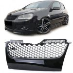 GRILĂ SPORT , FĂRĂ EMBLEMĂ CU BANDĂ CROMATĂ PENTRU VW GOLF 5 GTI 03-09 - imagine 2