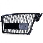 GRILĂ SPORT FARĂ EMBLEMĂ NEGRU LUCIOS PENTRU AUDI A4 B8 8K 07-11 - imagine 2