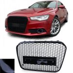 GRILĂ SPORT FARĂ EMBLEMĂ NEGRU LUCIOS PENTRU AUDI A6 C7 4G 10-14 - imagine 3