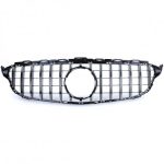 GRILĂ SPORT NEGRU CROMAT PENTRU MERCEDES C CLASS W205 S205 13-18 - imagine 5
