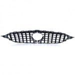 GRILĂ SPORT NEGRU CROMAT PENTRU MERCEDES C CLASS W205 S205 13-18 - imagine 4