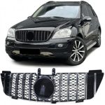 GRILĂ SPORT NEGRU CROMAT PENTRU MERCEDES M CLASS ML W164 05-08
