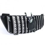 GRILĂ SPORT NEGRU CROMAT PENTRU MERCEDES M CLASS ML W164 05-08 - imagine 3
