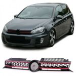 GRILĂ SPORT NEGRU/ROȘU PENTRU VW GOLF 6 , GTI 08-132 - imagine 2