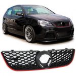 GRILA RADIATOR SPORT CU MARGINE ROȘIE PENTRU VW POLO 9N3 05-09