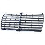 INSERȚIE GRILĂ RADIATOR AVANTGARDE NEGRU-LUCIOS PENTRU MERCEDES W124 C124 S124 85-93 - imagine 2