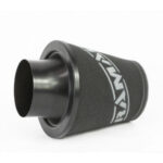 Filtru aer sport universal Ramair cu gât aluminiu (Negru / Gri) - imagine 2