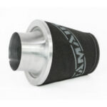 Filtru aer sport universal Ramair cu gât aluminiu (Negru / Gri)