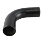 Țeavă din aluminiu - cot 90°, 45mm (1,77"), Negru Mat